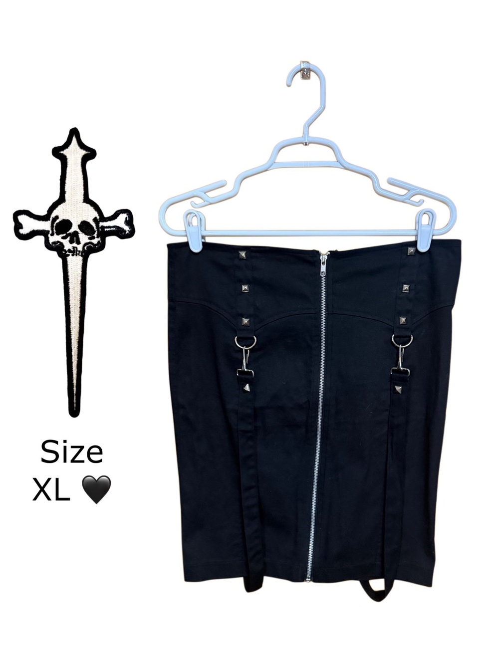 ⛓️ Lip Service Bondage Skirt | Goth Punk Streetwear XL 🖤